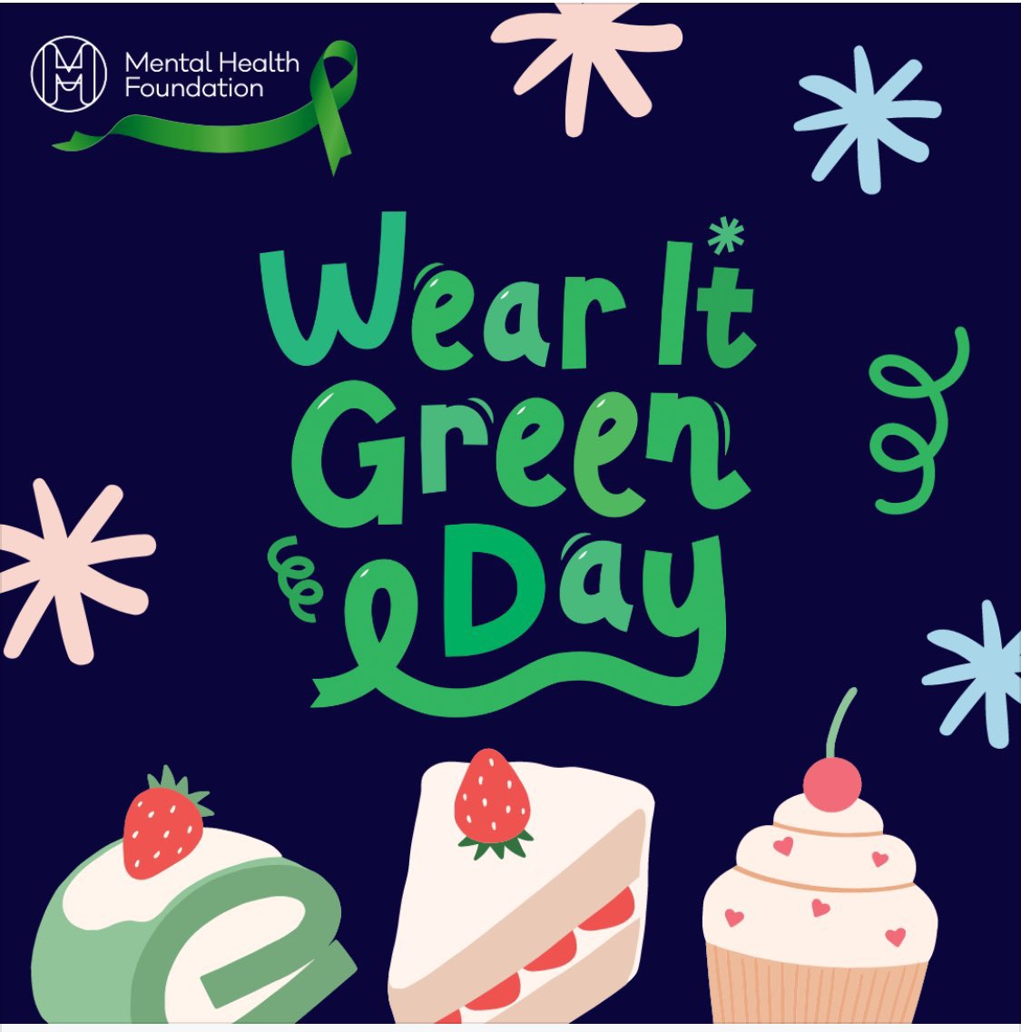 Today we are wearing green for Mental Health Awareness week. 💚💚🌈