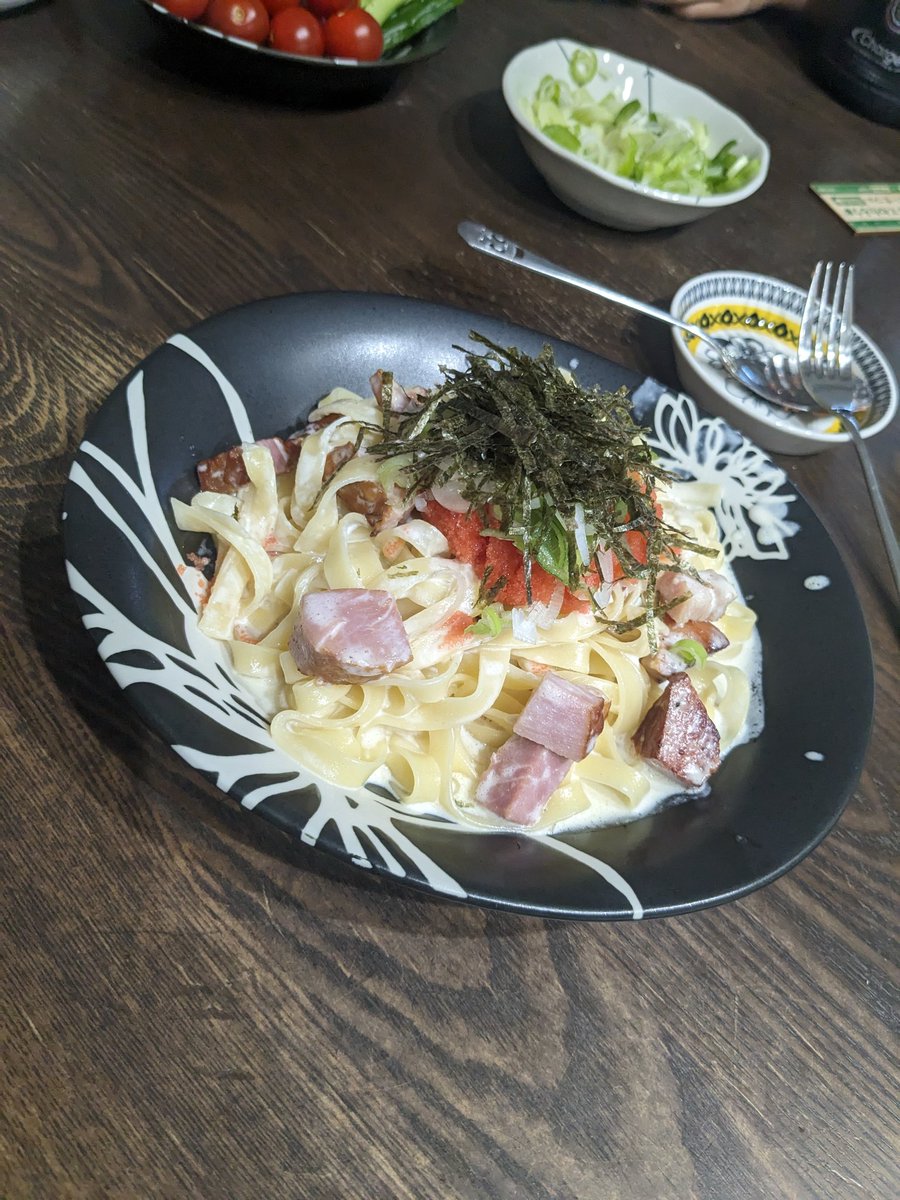 手作りたらこクリームパスタ🍝
めちゃ美味かった！