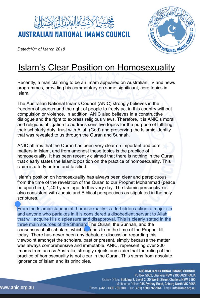 @Mondzorg8erhoek Het staat nu eenmaal in hun heilige boek de Koran. Ik heb dit zelf niet verzonnen hoor. “Homosexuality is a forbidden action”.