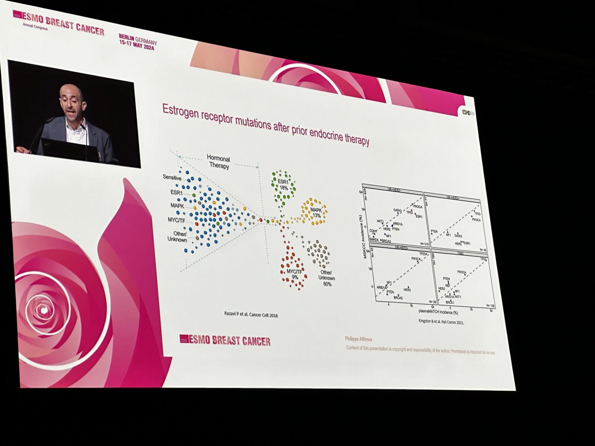 #ESMOBreast24 #ESMOAmbassadors Prof ⁦@aftimosp⁩ provided a great overview of the implementation of novel endocrine therapies and combinations in metastatic #breastcancer ⁦@myESMO⁩ #bcsm ⁦@OncoAlert⁩