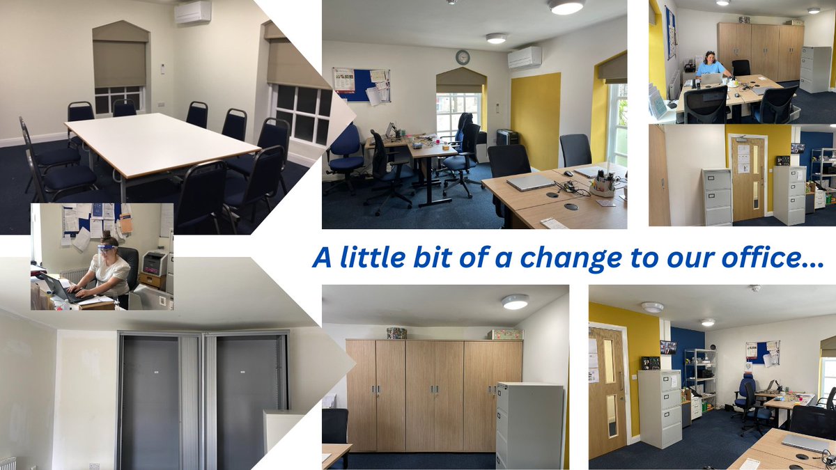 This week we've had a little transformation behind the scenes to our office space! So we'd thought we share a few photos of the change. Our office is home to our staff team and @HalliwellBefri1 too. And we're loving the splash of colour to brighten it all up. #officerefurbishment