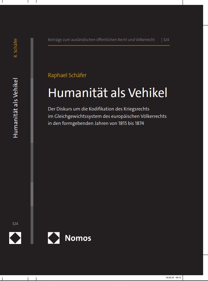 Raphael Schäfer | raphaelschaefer.bsky.social (@raphschaefer) on Twitter photo Did you ever wonder how today's international humanitarian law came about and to what extent it is ruled by a eurocentric understanding of the past? Then <a href="/NomosVerlag/">Nomos Verlag</a> might have something of interest for you. My book 'Humanity as a Vehicle' will be published soon! <a href="/MPILheidelberg/">MPIL Heidelberg</a> Did you ever wonder how today's international humanitarian law came about and to what extent it is ruled by a eurocentric understanding of the past? Then <a href="/NomosVerlag/">Nomos Verlag</a> might have something of interest for you. My book 'Humanity as a Vehicle' will be published soon! <a href="/MPILheidelberg/">MPIL Heidelberg</a>
