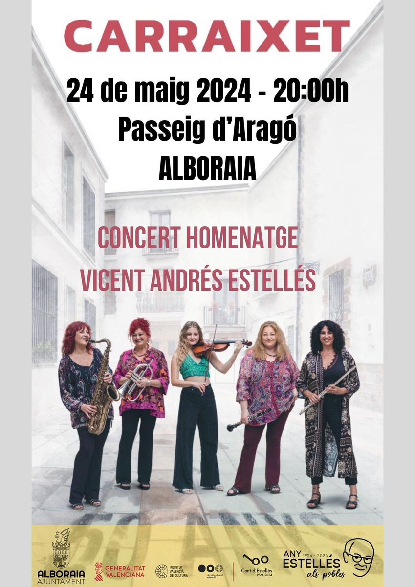 Vos esperem divendres 24 de maig a les 20h! #estelles #musica #cultura #Alboraia