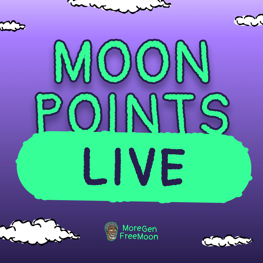 Collect MOON Points &amp; WIN BIG!! 
They are generating 1:1 based on APY!! 🌙 IYKYK 🤫
