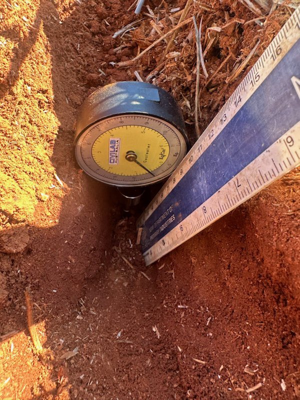 Contrasting soil water, temperature, bulk density and strength to understand resistance to coleoptile elongation with deep (100mm) sowing at 22 sites/soil types across the Australian wheatbelt (here Tabbita NSW) for #longcoleoptilewheat @theGRDC @CSIRO @kalyx_australia