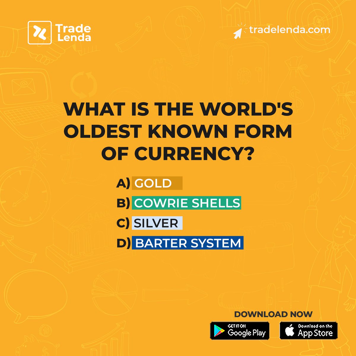 Did you know that the oldest form of currency dates back thousands of years? Dive into history with Trade Lenda and uncover the roots of trade and commerce!

tradelenda.com/sign_up

#AncientCurrency #TradeLenda #FinancialHistory #jointhejourney