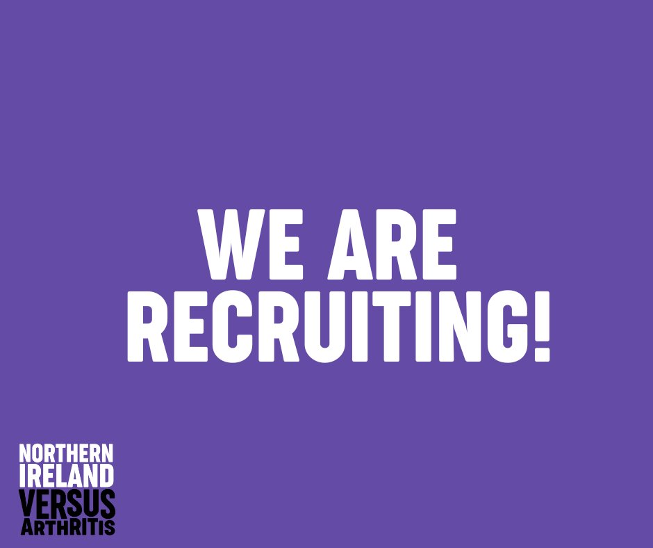 We are recruiting a Regional Officer! If you'd like to help us develop and shape the work Versus Arthritis does in local communities across Northern Ireland, we'd like to hear from you. Interested? Apply online: bit.ly/4bDXqbd