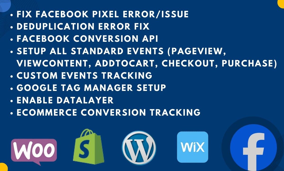 saiful953736's tweet image. I will setup Facebook pixel, FB conversion API, Shopify GA4 e-commerce tracking by GTM
My Services:
Pixel Setup
Deduplication error
Setup GTM
Conversion Tracking
Conversion API
Enable dataLayer
fiverr.com/s/BAlVlz
#FacebookPixel #FacebookCAPI #GA4 #ServerSideTracking #GTM