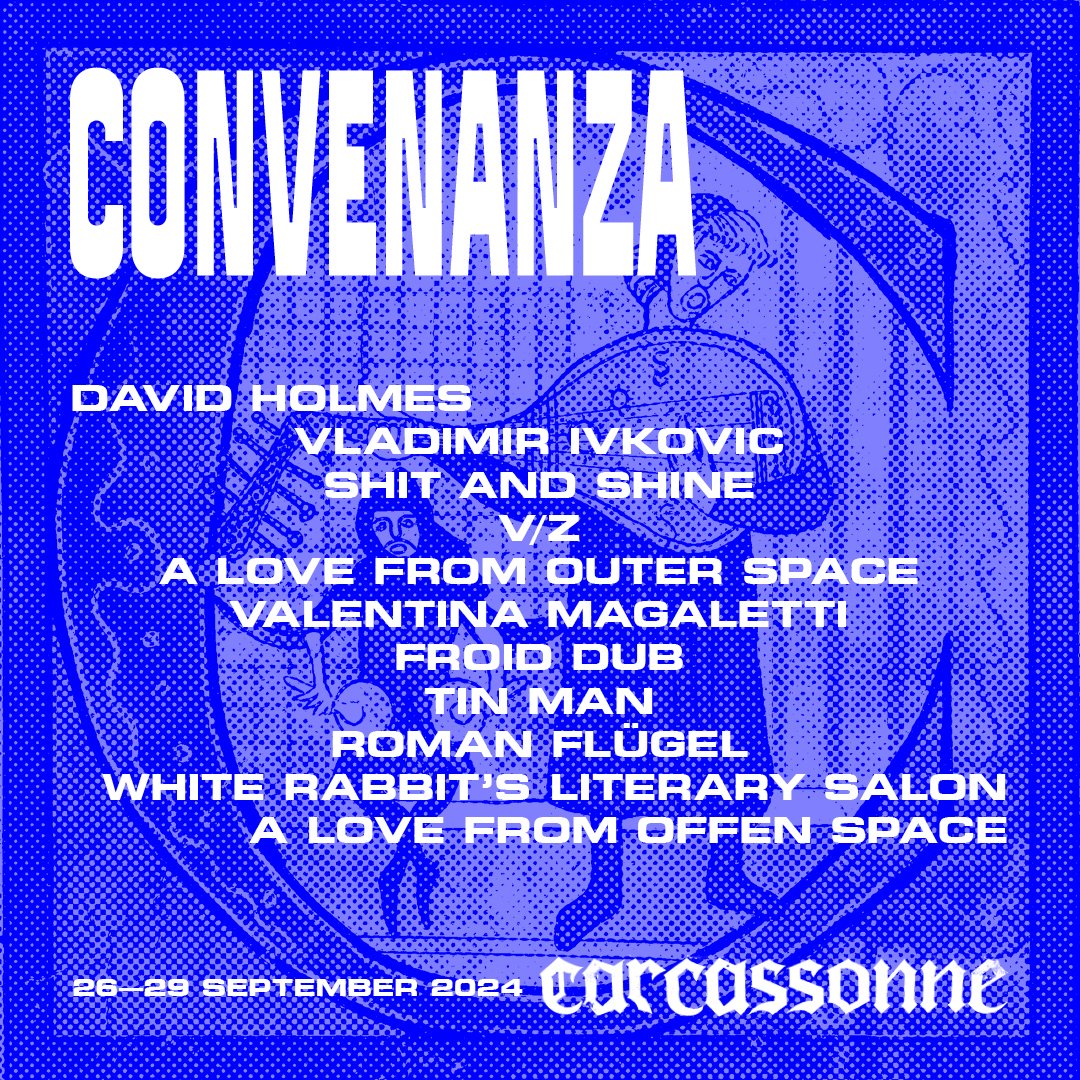 Convenanza Festival (@convenanza) on Twitter photo The line-up to this years Convenanza, in the day-splits. Full bios / soundclouds etc are on the website.
With an introduction by <a href="/reversediorama/">David Keenan</a>
Look forward to seeing you in the castle! The line-up to this years Convenanza, in the day-splits. Full bios / soundclouds etc are on the website.
With an introduction by <a href="/reversediorama/">David Keenan</a>
Look forward to seeing you in the castle!