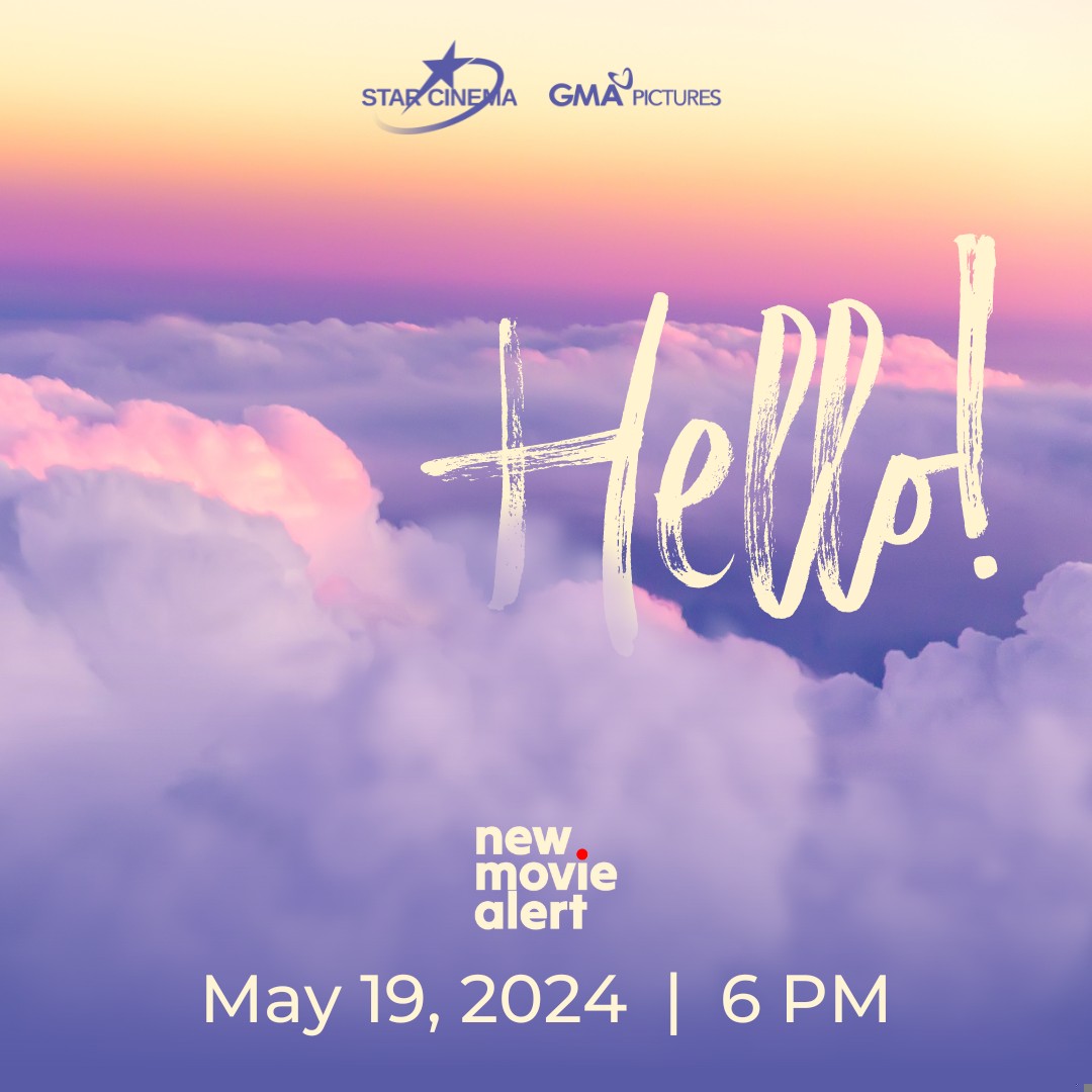 OMW! ✈️☁️ Can’t wait to say “hello” when we meet again this Sunday, May 19, 6PM (MNL time) #NewMovieAlert