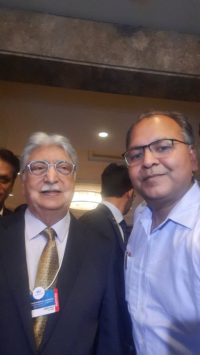 With Azim Premji. One of India's wealthiest person, who is, perhaps, best known for his philanthropy, rather than his wealth and business skills.