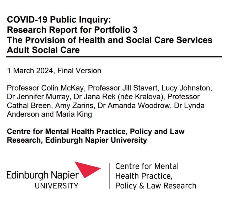 Covid Inquiry on Adult &Social Care now available covid19inquiry.scot/sites/default/… thanks to @colinimckay for leading us.
