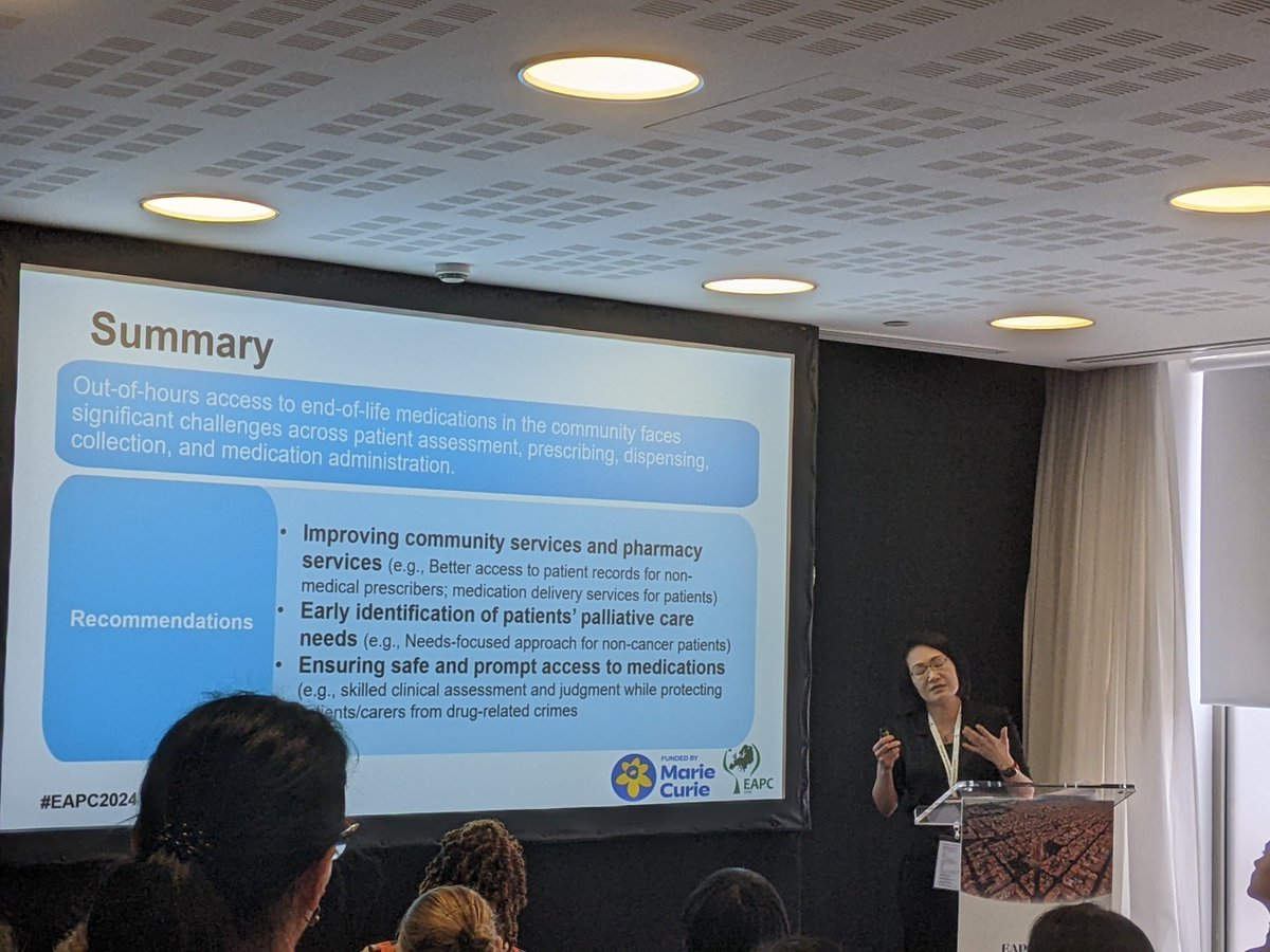 Variable access to symptom control meds and systems for administration is a common and distressing problem. Thanks for sharing this data Ikumi @MarieCurieEOLC @PELi_Cam @wolfsonpallcare #eapc2024