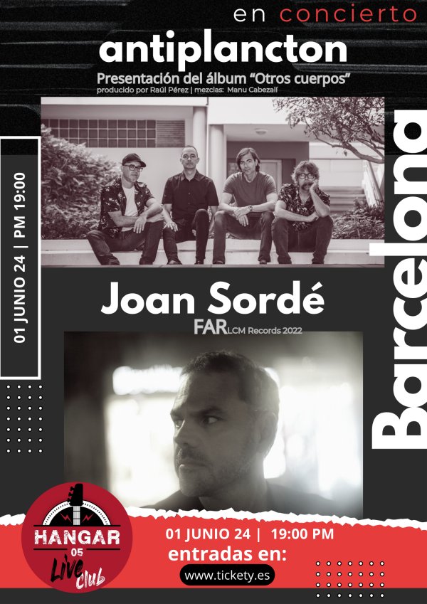 📰​📱​| Los canarios <a href="/Antiplancton/">Antiplancton</a> estrenan el álbum ‘Otros Cuerpos’ en la Sala Hangar 05 de Barcelona.

🔗 tickety.es/blog/los-canar…

#blog #news #antiplancton #otroscuerpos #livemusic #conciertos #rock #music #musica #salahangar05 #santmarti #barcelona #tickety