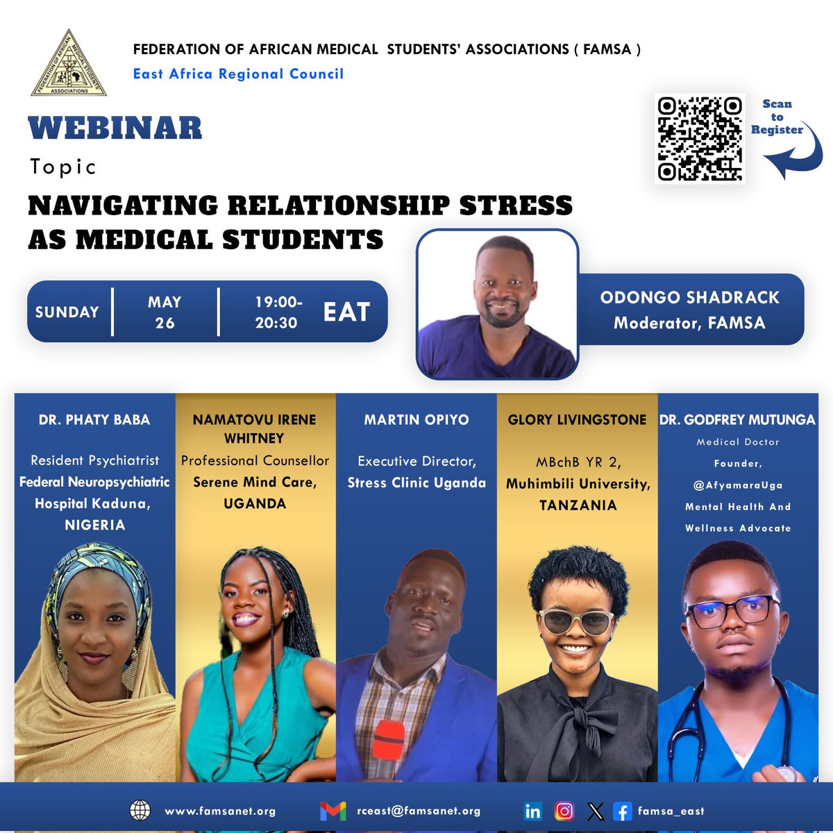 I am so delighted to be among the invited guest speakers on such an amazing Webinah @famsa_east @official_famsa