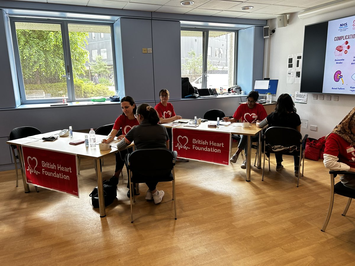 Today is World Hypertension Day! Come along to C222 of BHF Glasgow Cardiovascular Research Centre to have your blood pressure. The wonderful group of volunteers are here between 9am and 12pm and between 1pm and 4pm!
