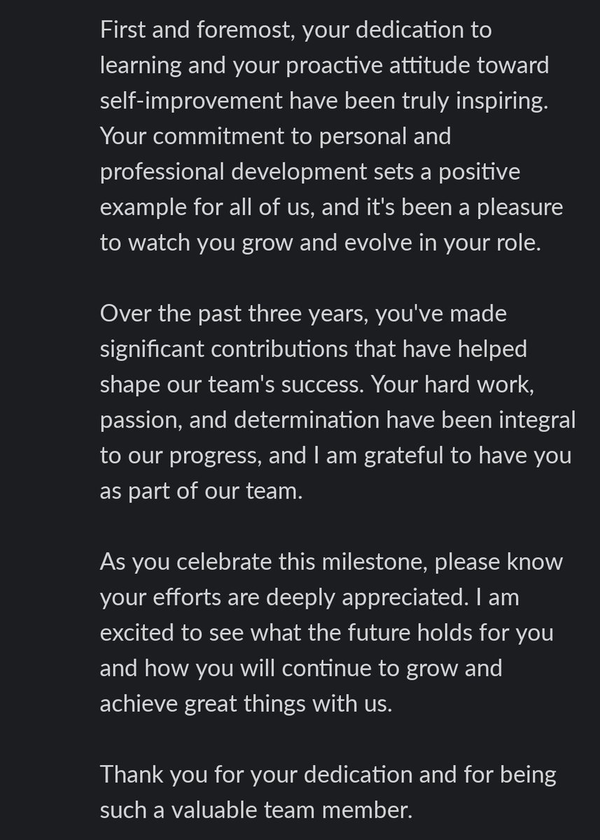 Today marks 3  years of making magic @AltSchoolAfrica 🙌 

I remember when I first started as a recruiting operations intern to now, a Senior Community Manager. Growth 🚀

Grateful for what my manager had to say about me🙏