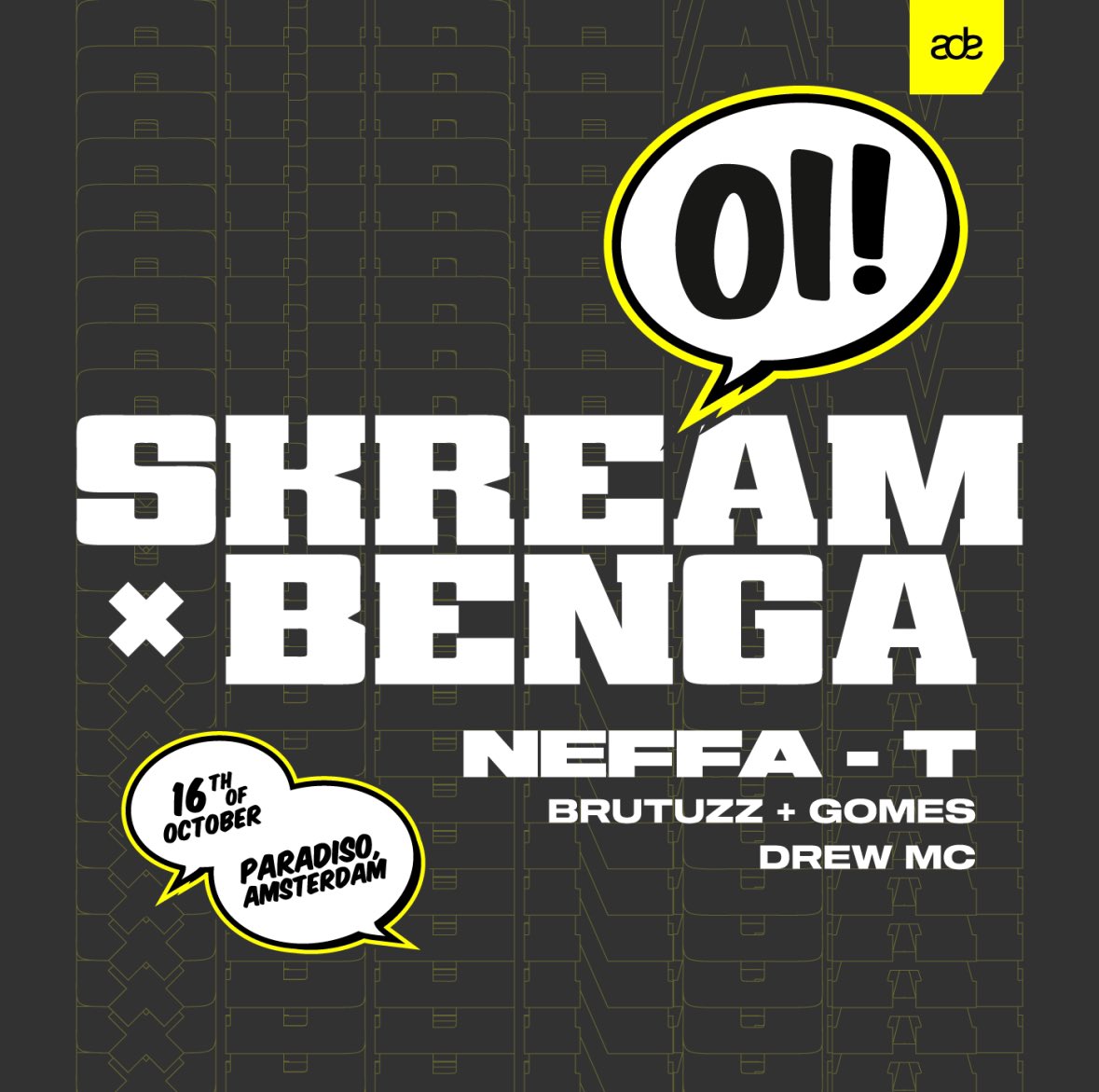 Skream and Benga Amsterdam!!! 

<a href="/ParadisoAdam/">Paradiso Amsterdam</a> 
Tickets: paradiso.nl/en/program/oi-…