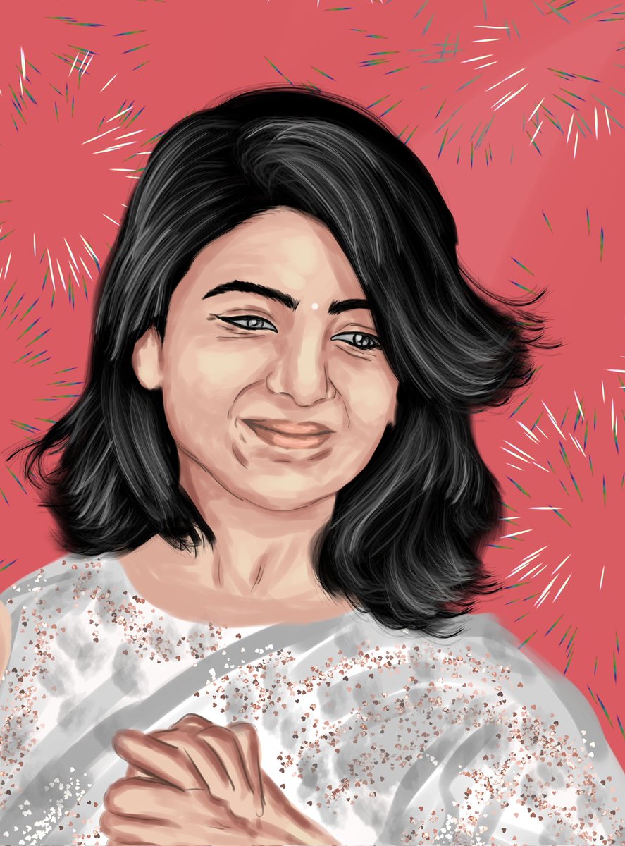 After a long time, I made art for my queen @Samanthaprabhu2 ❤❤