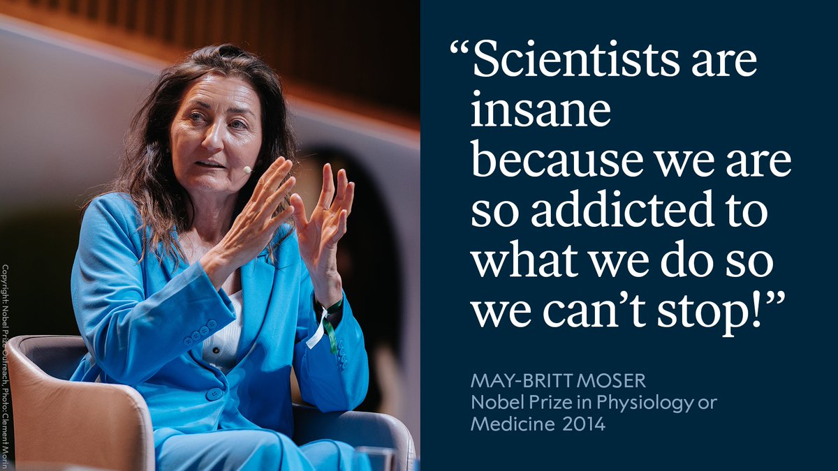 A few weeks ago, medicine laureate May-Britt Moser took part in our Nobel Prize Dialogue in Rio, Brazil. She discussed her passion for science and its role in creating our shared future. Watch the full event here: youtube.com/playlist?list=… #NobelPrizeDialogue