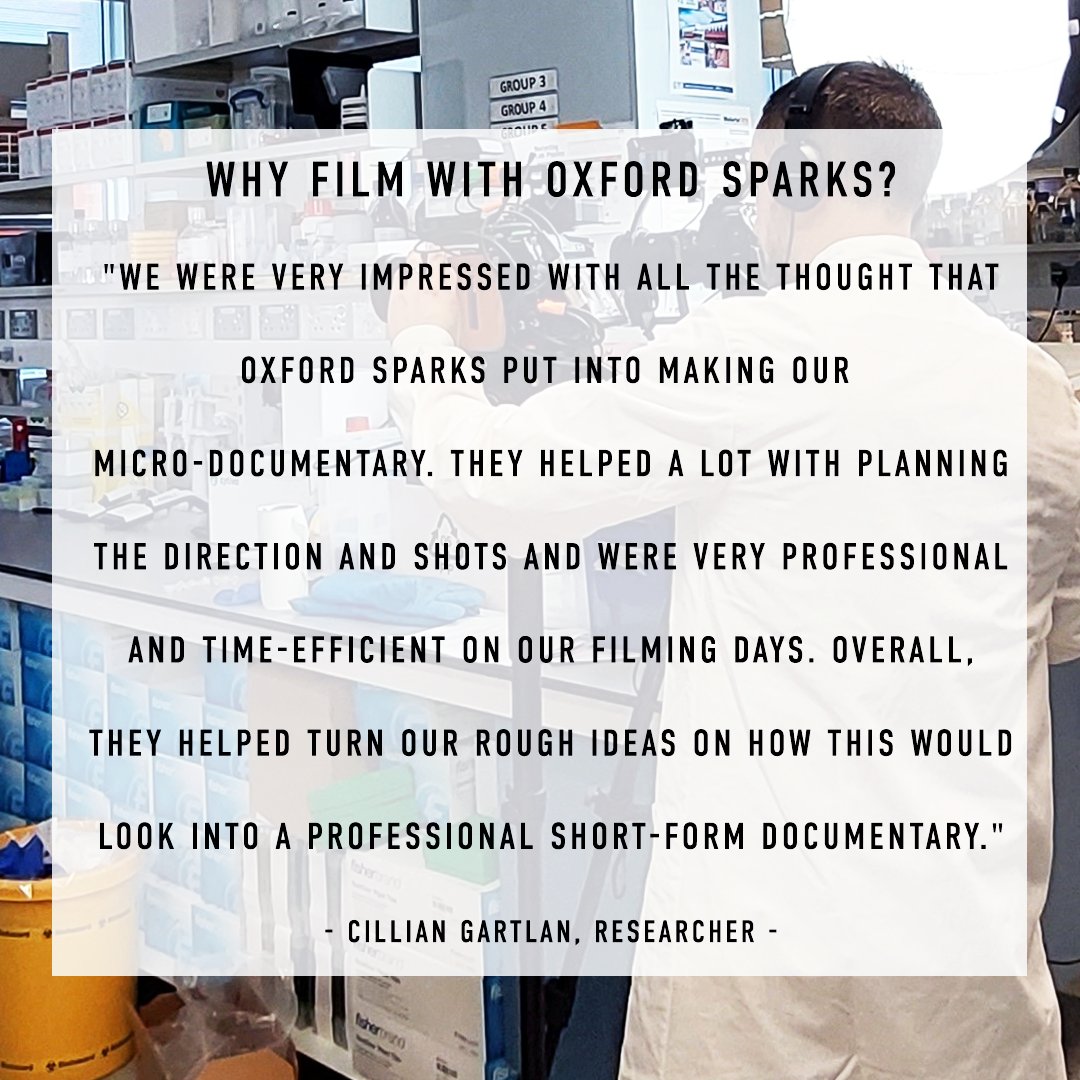 We love hearing why scientists work with us to share their research with the public 💜 Here's a review from researcher @CillianGartlan about his time with us,planning and filming a documentary - Pandemics: The Unanswered Questions. @mplsoxford @UniofOxford