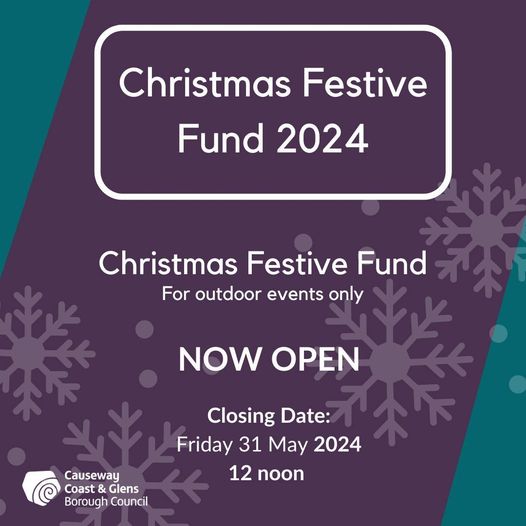 🎄The deadline for applications to the Christmas Festive Fund 2024 is fast approaching🎄 The Fund will support community associations from towns, villages and hamlets to help celebrate Christmas. 🗓CLOSING DATE: Friday 31st May @ 12noon To apply visit: grants.ccgbcapps.com/applications