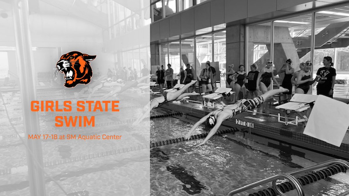 MEETDAY:  Good luck SMNW Swim at 6A State Swim & Dive Championships.  Today's action will start at 4:00 p.m. at the SM Aquatic Center.  Good luck ladies.  Reap the benefits of your hard work, take home some hardware @theSMSD @SMNW_Office