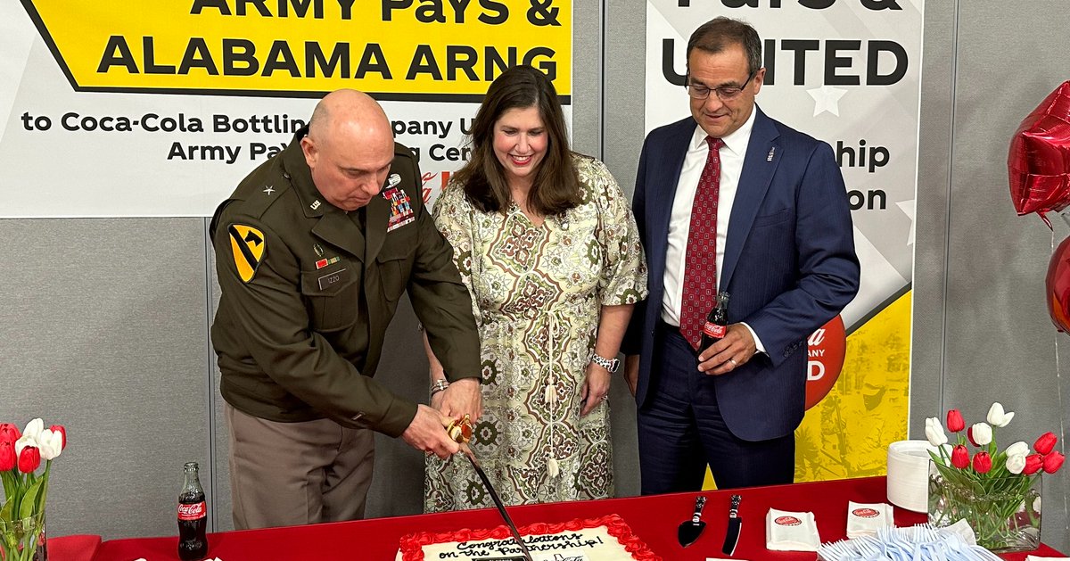 New Partnership Alert‼️ Coca-Cola United in Birmingham, AL announced partnership with the Army through U.S. Army Partnership for Your Success Program (PaYS) in support of Veterans employment opportunities! #ArmyPaYS #StrengtheningTheProfession @USArmy @TradocCG @ArmyPaYS