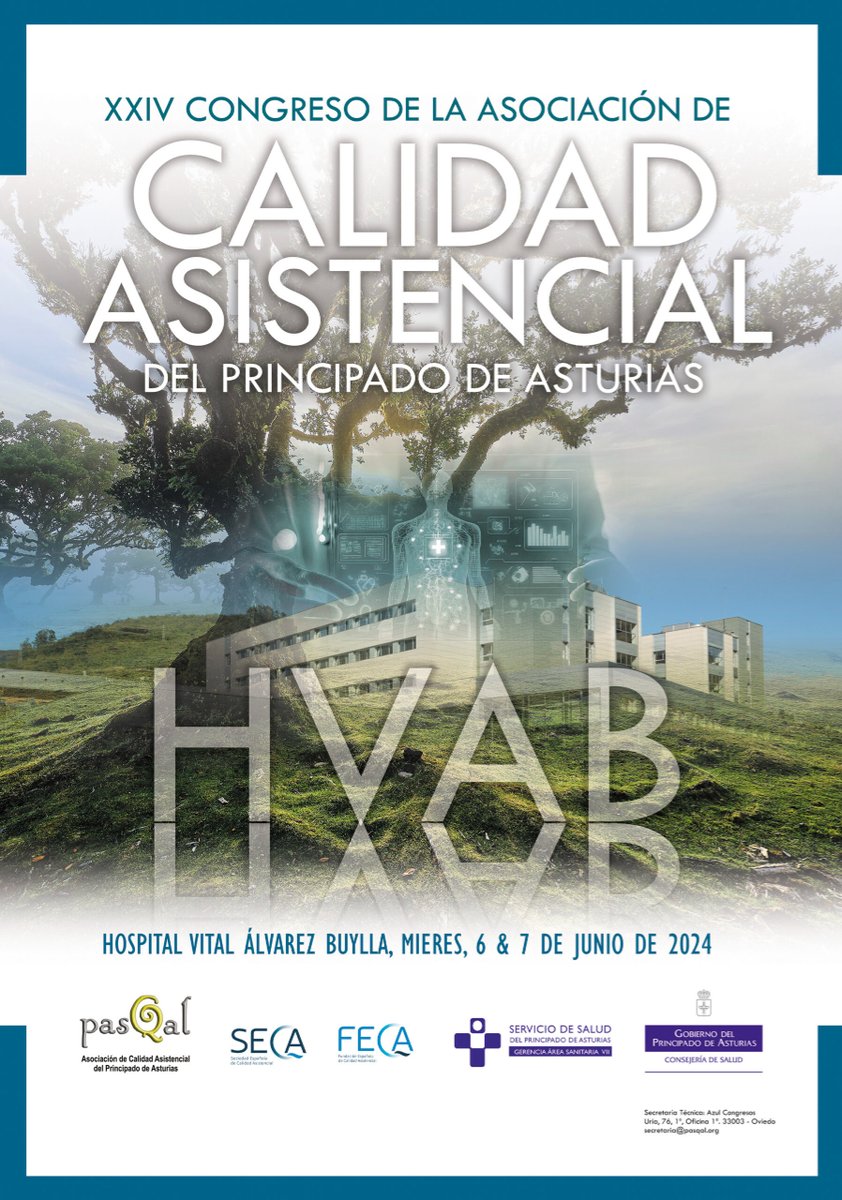 XXIV Congreso de <a href="/PasQalAsturias/">PasQal</a> 
"Nuevos retos del Sistema Nacional de Salud: Un abismo lleno de oportunidades"
#congresopasqal2024
📅6-7 junio
🏨Hospital V. Álvarez Buylla (Mieres)
Infórmate ➡️ bit.ly/3UIQmTY