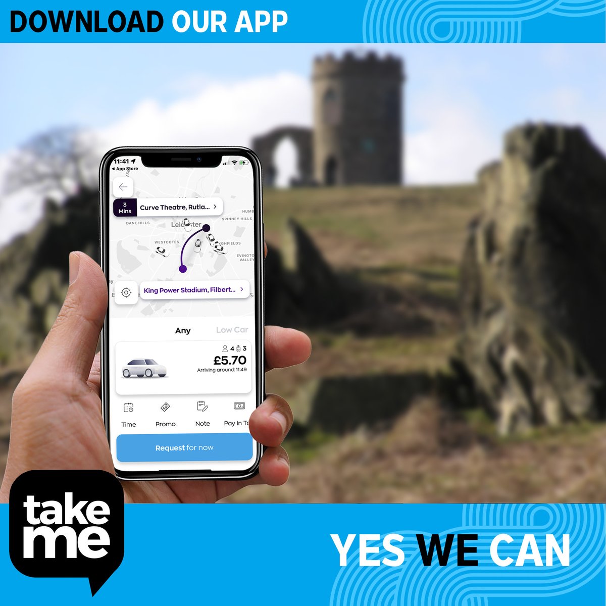 Need a ride to Bradgate Park or Beacon Hill for your adventurous walks? Download our app and pre book today: takeme.taxi/app/ #TakeMe #Leicester #Loughborough