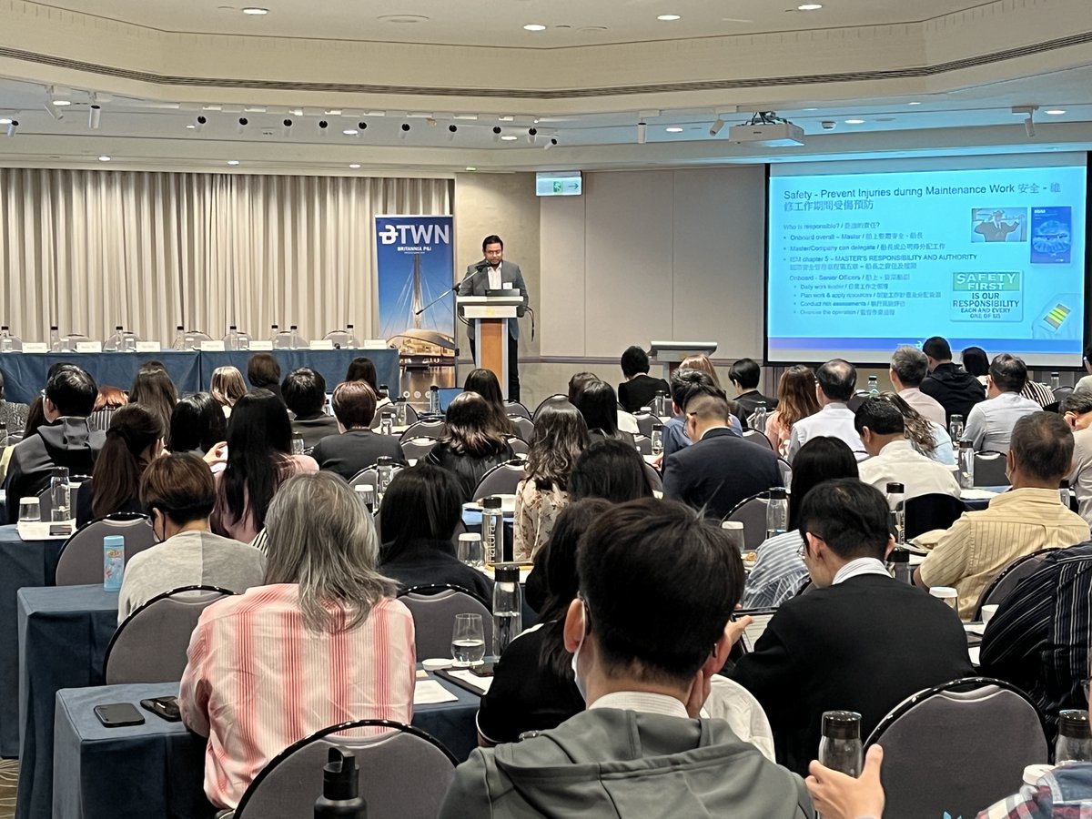 The Club successfully hosted a two-day loss prevention and claims seminar in Taipei, co-organised by BTaiwan. Capt. Charles Chong and Wing Wai led the event, with contributions from our in-house speakers Ilka Beck, Muhammad Mahadhir, Amanda Cheung, Nicole Tsui, and Ingrid Chen.