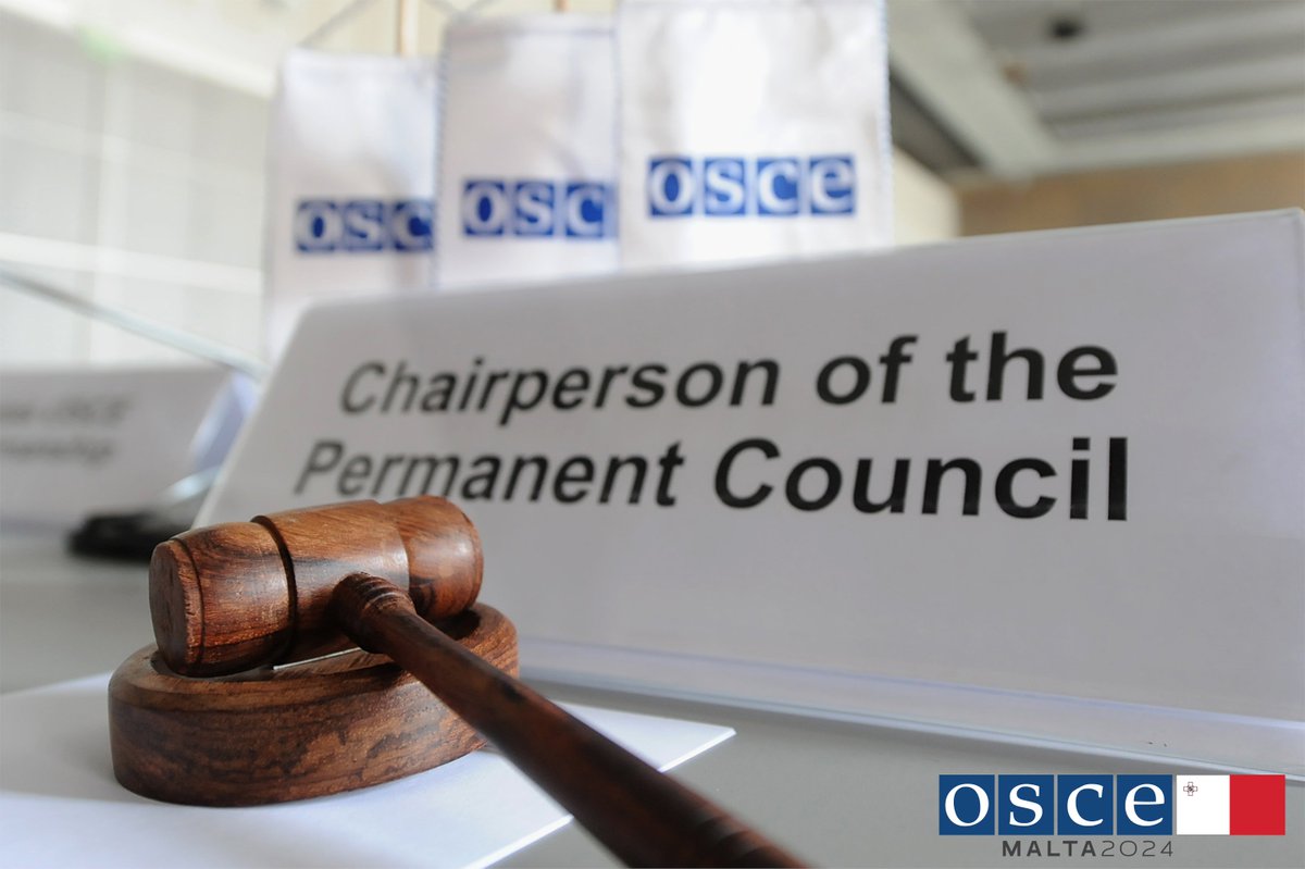 📢 The @OSCE #PermanentCouncil has just decided to hold the 2024 Annual Security Review Conference on 26-27 June in #Vienna. We welcome the readiness of all 57 delegations to join consensus on such an important yearly meeting. The #ASRC will focus on in-depth reflection and