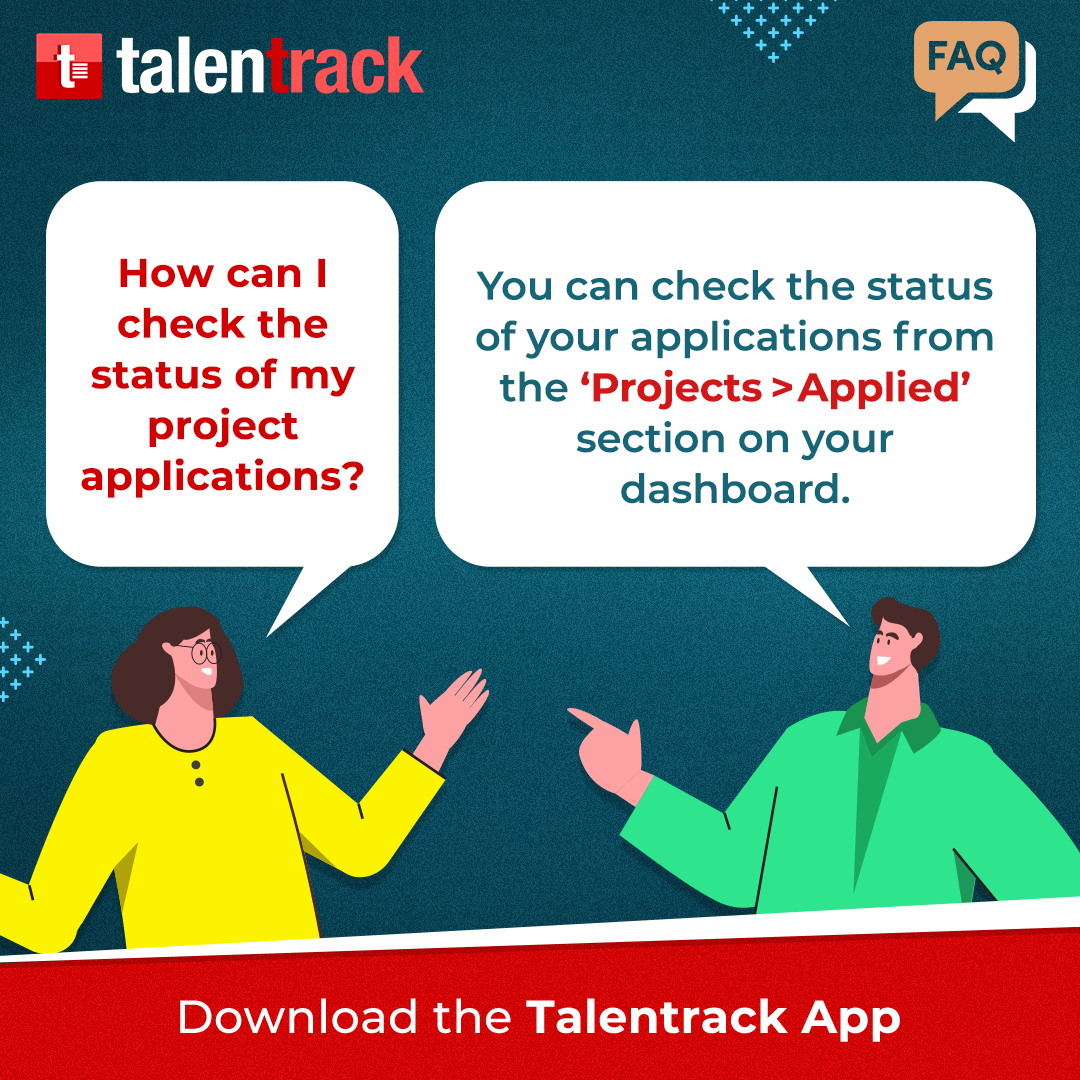 mytalentrack's tweet photo. Queries in mind? We're here to help!
For more info, visit - https://t.co/nMkODUOUyD
#Talentrack #FAQ #Artists #Auditions https://t.co/nulh0uuQin