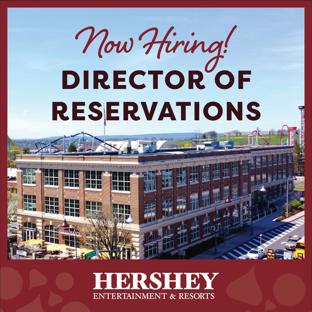 𝐇𝐨𝐭 𝐉𝐨𝐛 𝐀𝐥𝐞𝐫𝐭 🔥 #HersheyPA is hiring a Director of Reservations to lead our Reservations Call Center in achieving their goals of operational excellence & quality service. View qualifications & apply: bit.ly/3WP9Etc #HersheyJobs #HospitalityJobs #CallCenter