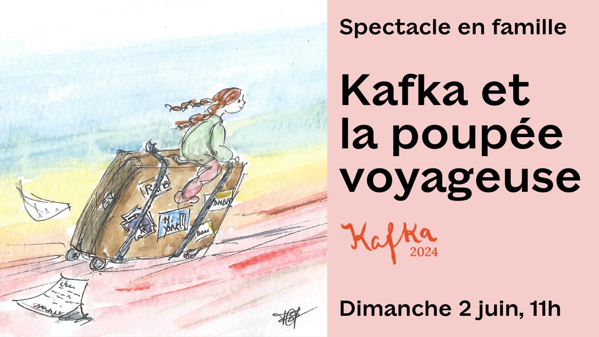 Cycle 'Une semaine avec Kafka' Inspiré par une anecdote émouvante racontée par Dora Diamant, dernière compagne de l’écrivain, ce spectacle créé par la compagnie L’Oreille à Plumes nous révèle le visage d’un #Kafka méconnu... 👉 cutt.ly/RerPu4nb #kafka2024