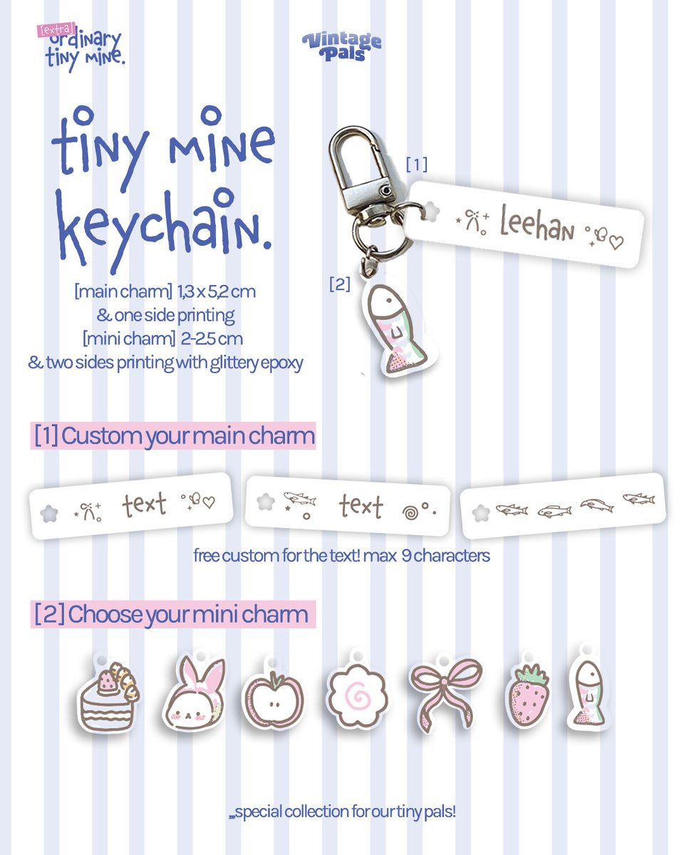 __vintagepals's tweet photo. ୨୧┆ RT and likes are highly appreciated!

[Extra]ordinary Tiny Mine
Collection by Vintagepals

...Keychain,
https://t.co/0WdeAcyh5p
...Another collection, 
https://t.co/DmNMdvuXjz
...INTL &amp; GO,
https://t.co/mgjyIhcXwX

⟢ more details on form! 👀🤍 https://t.co/bJEUP0jrfO