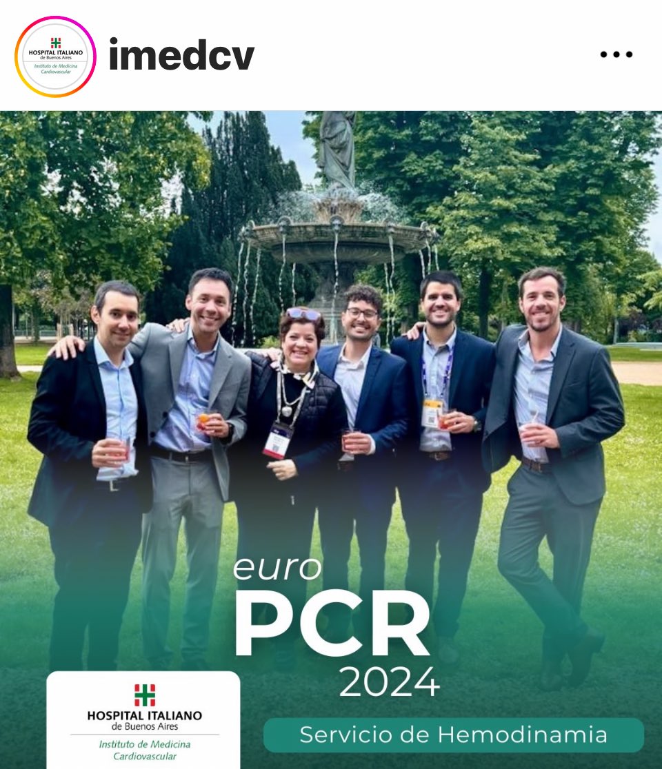 ⁦@imedCV⁩ great representation at #EuroPCR2024! Very proud of all of you.