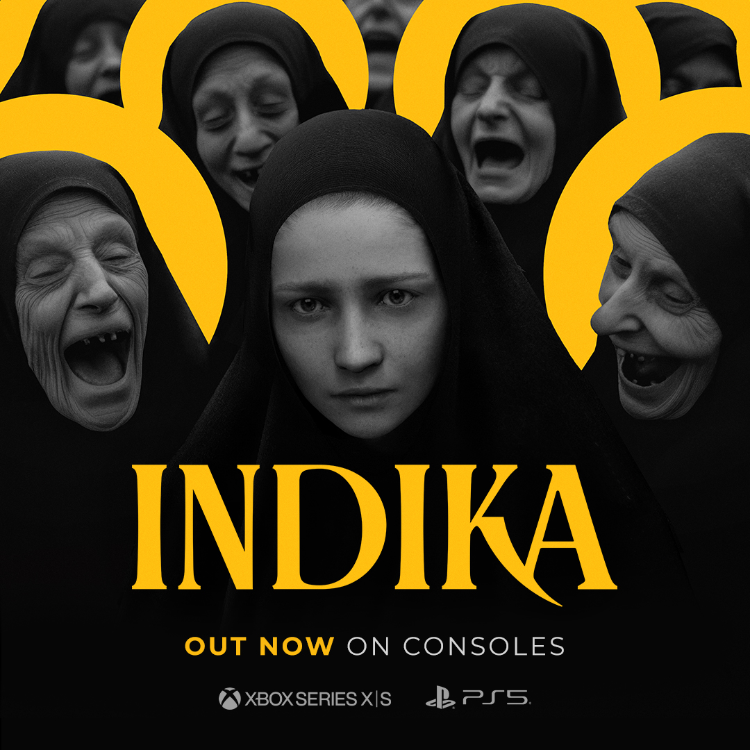 Thank you for your patience, now's the time to reap the rewards! #INDIKA is out now on consoles as well so grab your rosaries and get ready for a WEIRD journey 📿 Xbox: xbox.com/games/store/in… PS5: store.playstation.com/concept/100082…