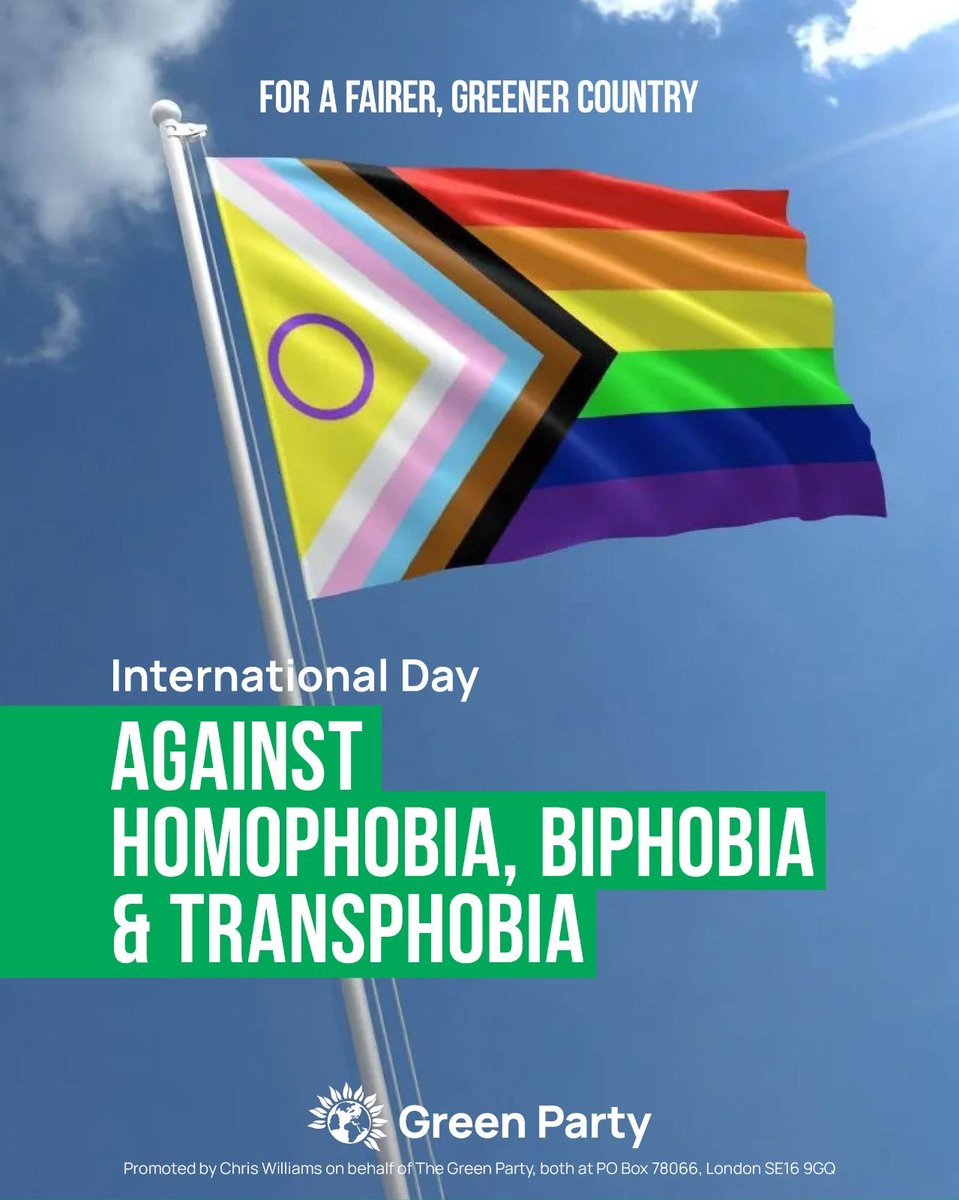 We stand shoulder to shoulder with the LGBTQIA+ community on International Day Against Homophobia, Biphobia & Transphobia 💚