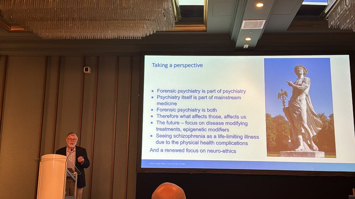 Prof. Henry Kennedy on the future of forensic psychiatry #rcpsychforensic24 Time for reflecting on the last 3 days and looking to the future at our last session.