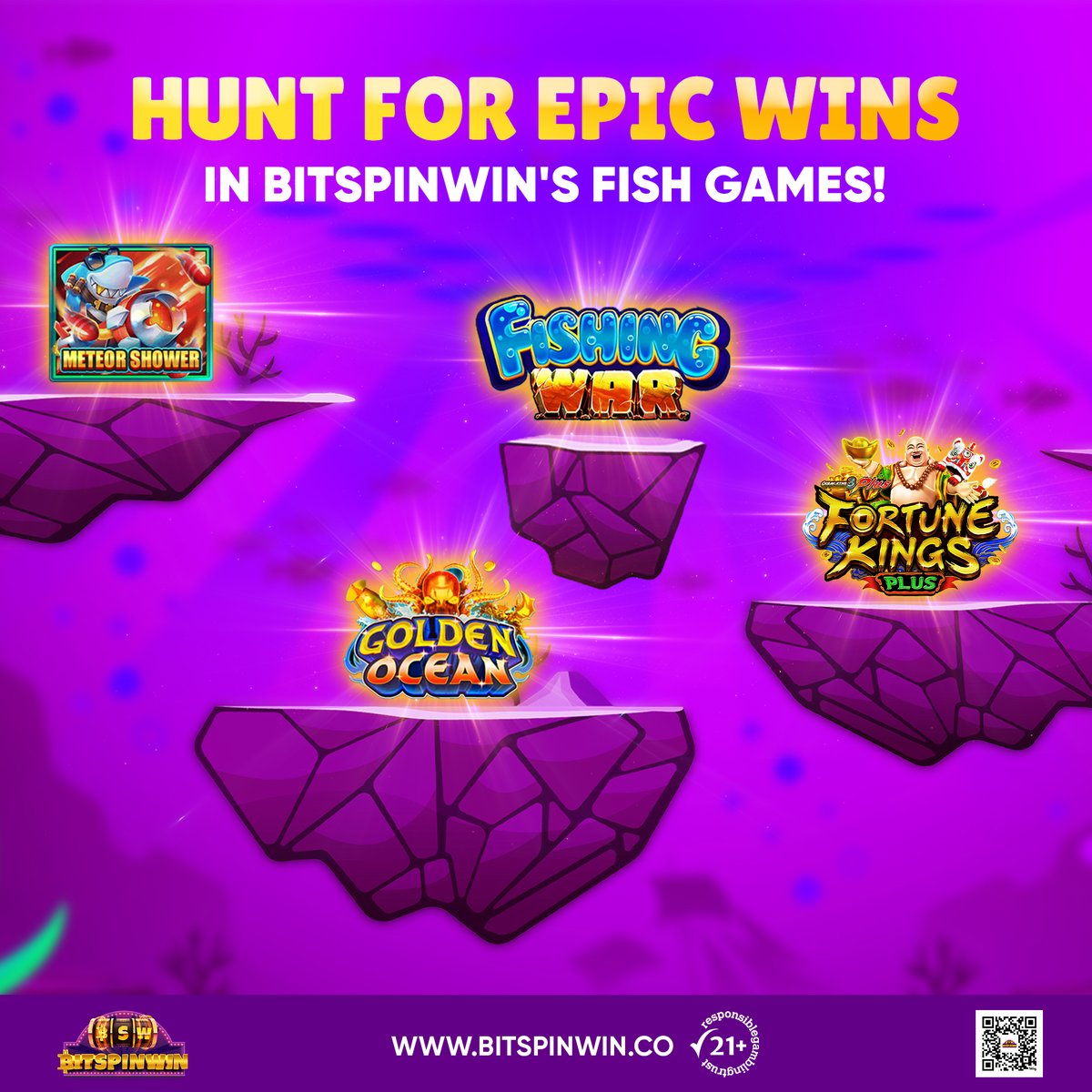 🌊🐠𝐓𝐡𝐞 𝐃𝐞𝐞𝐩 𝐂𝐚𝐥𝐥𝐬! 🎣BitSpinWin offers Fish Games filled with vibrant visuals, thrilling challenges & colossal wins! 🏆𝐆𝐨 𝐅𝐢𝐬𝐡 𝐟𝐨𝐫 𝐁𝐢𝐠 𝐖𝐢𝐧𝐬: bit.ly/twdepositbsw . #USA #TrendingNow #OnlineCasino #BitcoinCash #slotgames #GamblingTwitter #miamif1