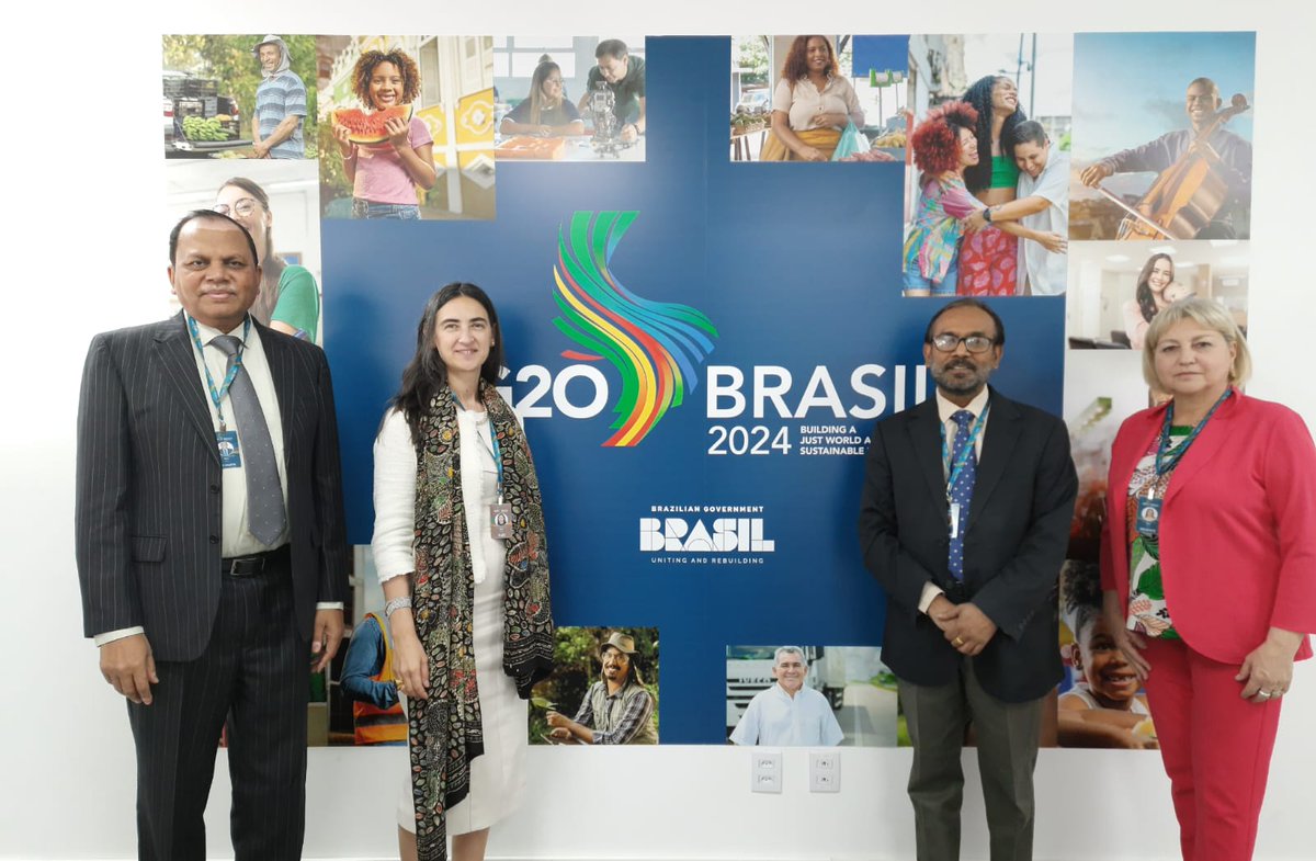 Bilateral meeting with Italy was held on the sideline of #G20 MACS, Brazil on 16th May. It was agreed by both sides to mutual cooperation in the areas of Biotechnology, soil health, & water management. Dr. Graziella Romito from Italy & Dr SK Chaudhari, and Dr. B. Mandal attended