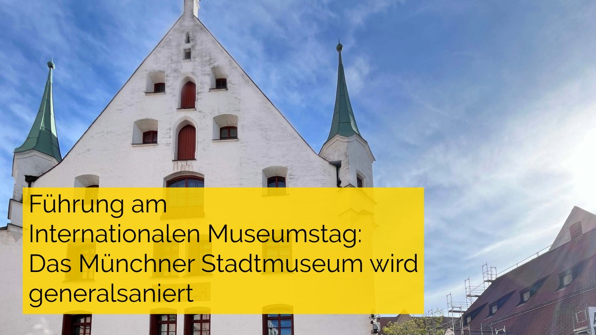 #internationalermuseumstag Wir sind dabei!Am 19. Mai heißt es #MuseenEntdecken 🛠️Nach 136 Jahren wird das Münchner Stadtmuseum das erste Mal generalsaniert Bei einem Spaziergang rund ums Museum könnt ihr mehr über Neukonzeption &bauliche Umsetzung erfahren t1p.de/9qqry