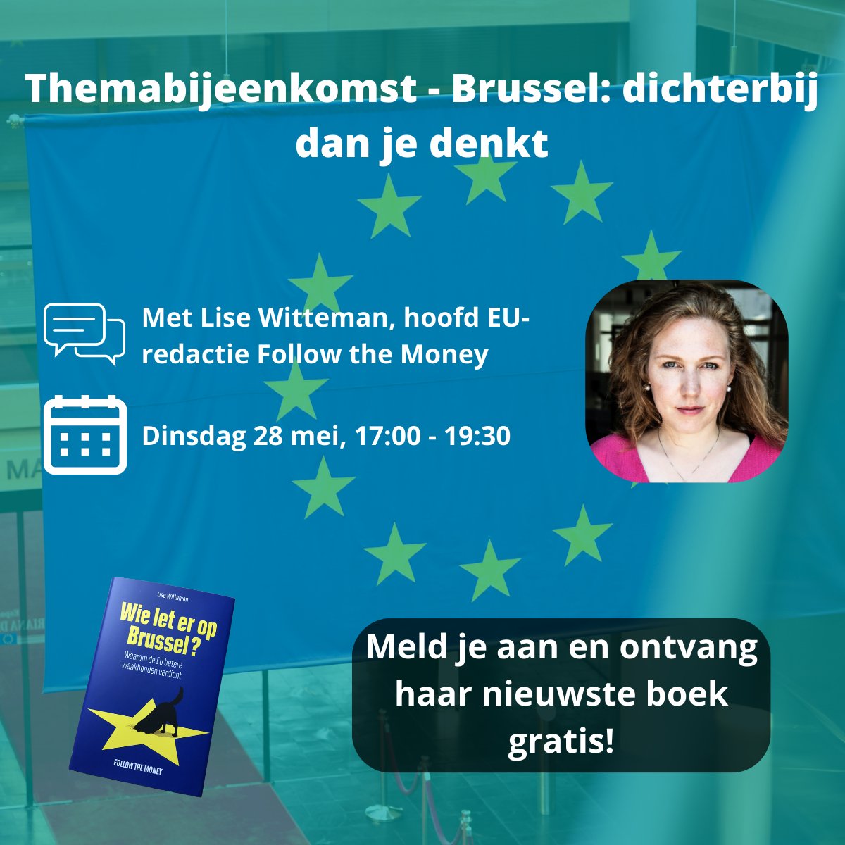 Op dinsdag 28 mei organiseren we de themabijeenkomst over het wel en wee binnen de EU. Te gast is <a href="/LiseWitteman/">Lise Witteman</a> , journalist van <a href="/FTM_nl/">Follow the Money</a> en hoofd van de EU-redactie in Brussel. Kom meer te weten en meld je aan via onze website: pa-academie.nl/agenda/themabi…
