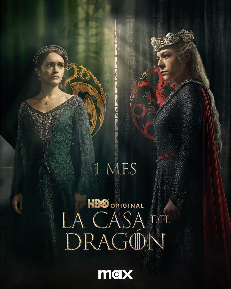 ⚠️ATENCIÓN⚠️ Nuevo póster promocional de la segunda temporada de #LaCasaDelDragón, estreno el 17 de junio en @HBOMaxES.
