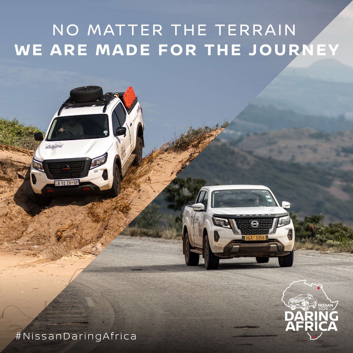 Whether you are cruising on a tar road on your way to Nairobi National Park or dune driving in Inhasorro, Mozambique; rest assured the Nissan Navara is made for the journey.
#nissandaringafrica
#nissannavara
#daretomove
Weg Ry &amp; Sleep