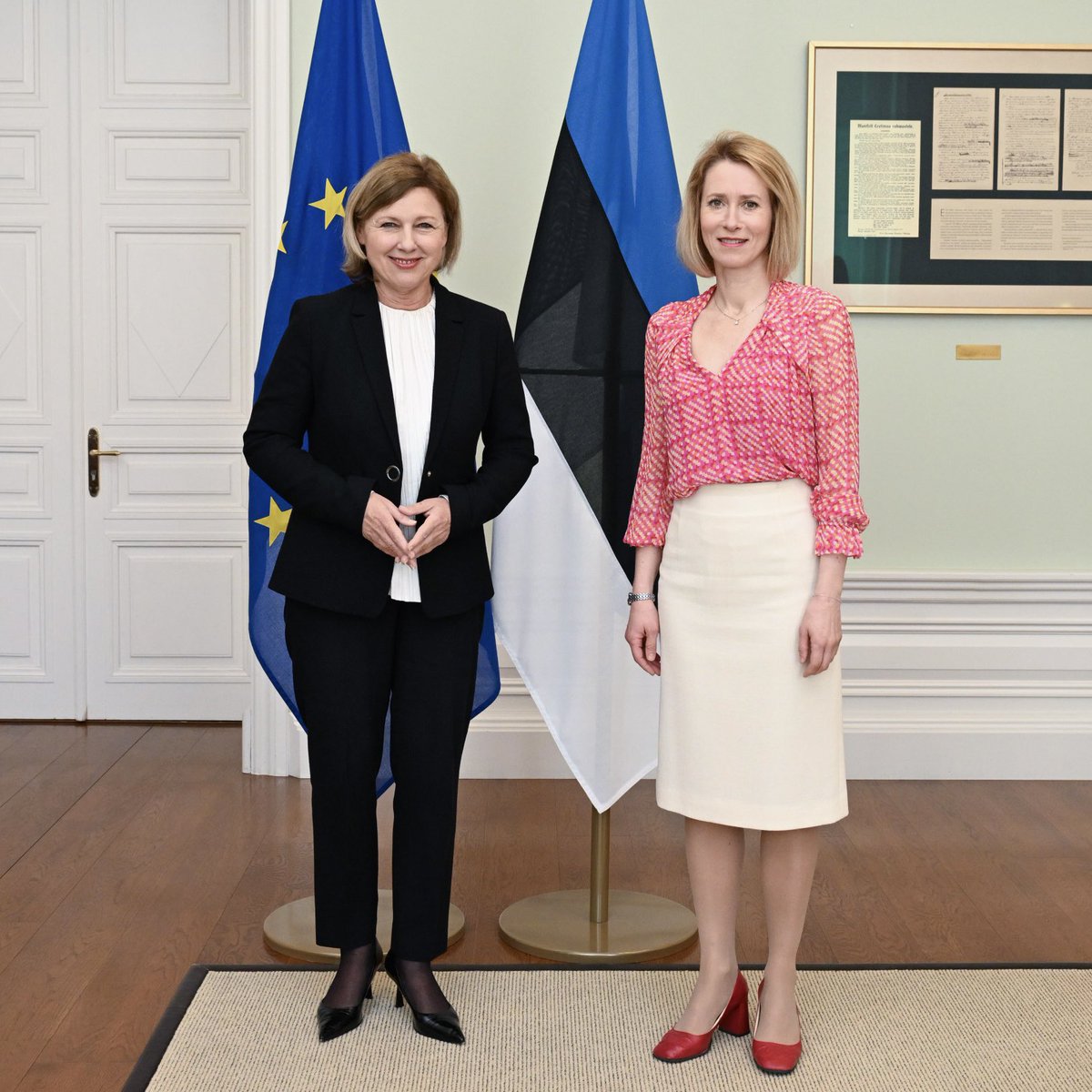 Thank you @kajakallas for your leadership in making Estonia - and the 🇪🇺 - stronger against Russian interference and for your support to #Ukraine. Our security depends on the protection of democratic societies against autocracies. #DemocracyTour