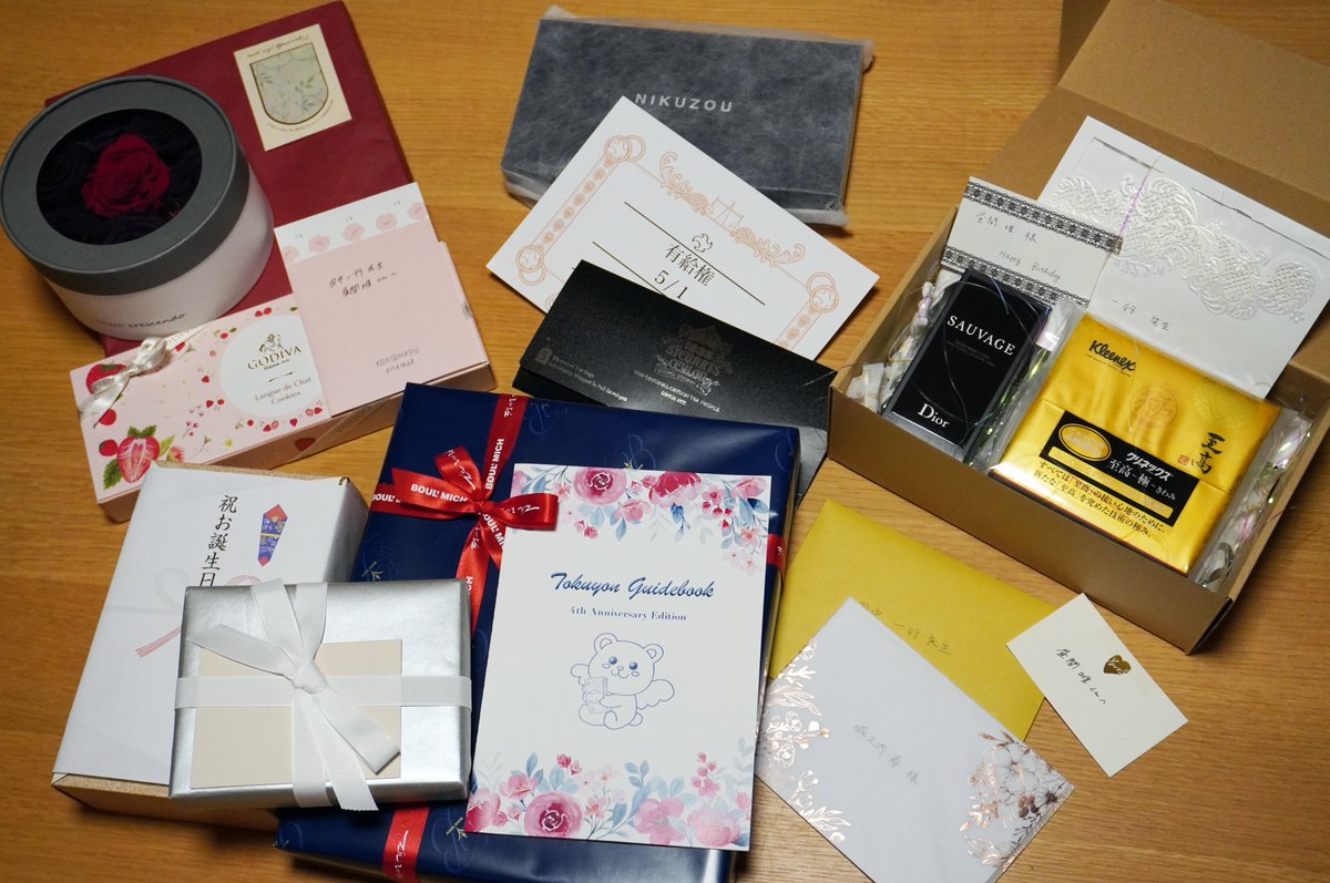 本日が誕生日の叶黎明や、先日誕生日だった昼間唯、城之内寿宛への誕生
