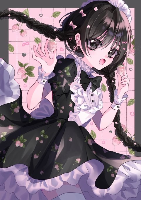 「black dress thighhighs」 illustration images(Latest)