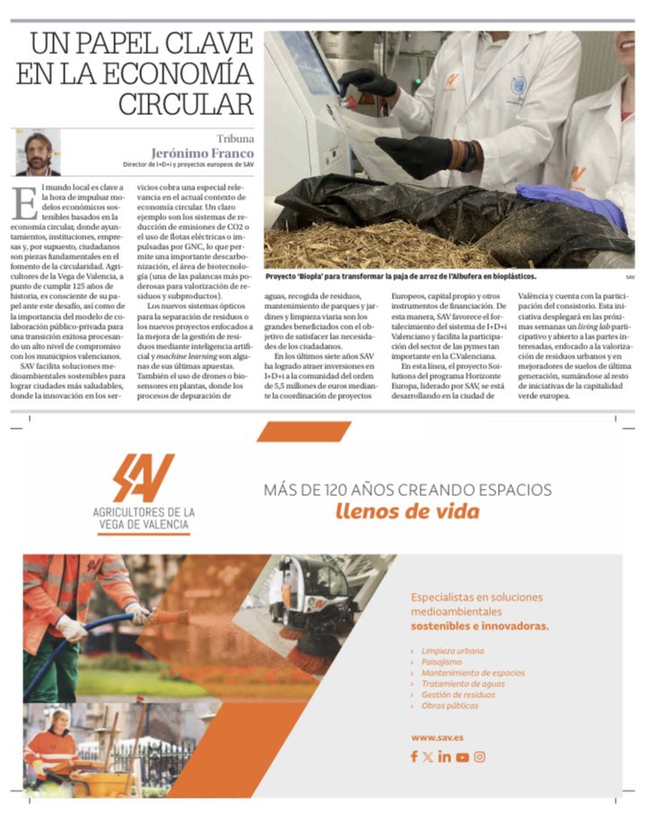 sav (@sav_lavega) on Twitter photo ¡Celebramos el Día Internacional del Reciclaje! Colaboramos con <a href="/levante_emv/">Levante-EMV</a> en un especial. Nuestro director de I+D y proy. europeos Jerónimo Franco habla sobre nuestro compromiso, impulsando la innovación en nuestros servicios dentro de un negocio basado en economia circular. ¡Celebramos el Día Internacional del Reciclaje! Colaboramos con <a href="/levante_emv/">Levante-EMV</a> en un especial. Nuestro director de I+D y proy. europeos Jerónimo Franco habla sobre nuestro compromiso, impulsando la innovación en nuestros servicios dentro de un negocio basado en economia circular.
